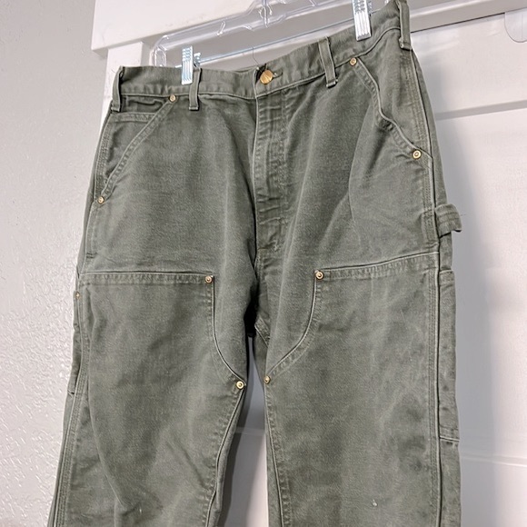 VTG CARHARTT DUCK DOUBLE KNEE PANTS MADE IN USA UNION - Picture 5 of 16